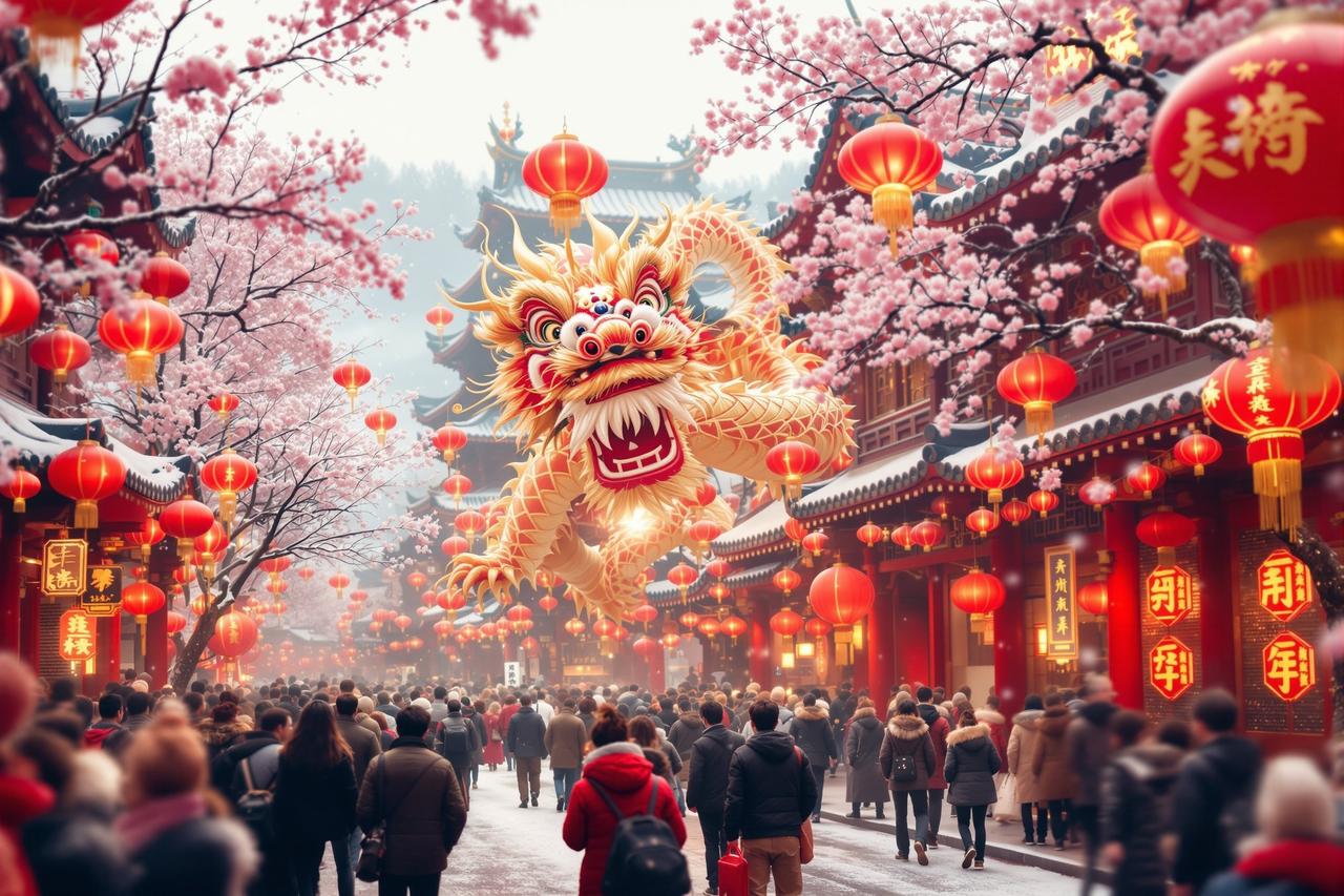 春节龙腾贺岁